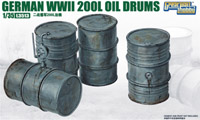 Great Wall Hobby L35013 - WWII German 200l Oil Drums