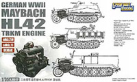 Great Wall Hobby L35017 - WWII German Maybach HL42 TUKRM Engine Set for Sd.Kfz.11 / Sd.Kfz.250