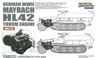 Great Wall Hobby L35018 - WWII German Maybach HL42 TUKRM Engine Set for Sd.Kfz.251