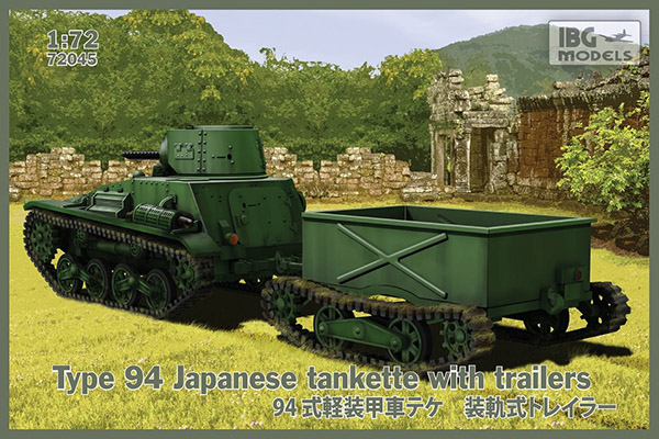 IBG Models 72045 - Type 94 Japanese Tankette w/ Trailers